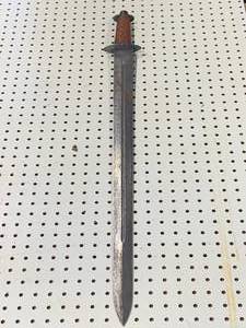 Leather Handled Sword 34 Inch Long