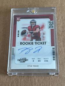 Kyle Trask 2021 Panini #121 Rookie Ticket Autograph Card