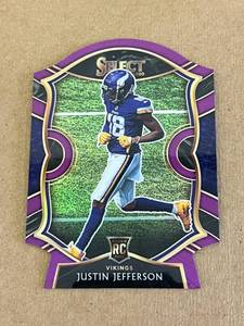 Justin Jefferson RC Select Purple Concourse Diecut #61