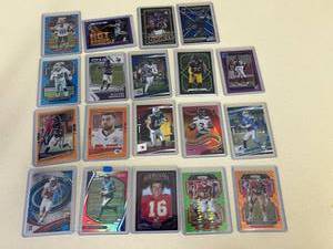 Large Lot of #ed NFL Cards - Moss, Bridgewater, Goff, TJ Watt, MCCaffrey & Many More