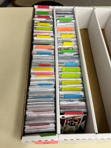Football Cards Sorted by Team