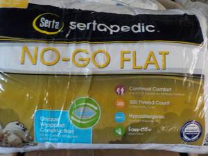lot 2 image: Serta Sertapedic No Go Flat Pillow ...