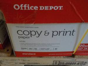 lot 81 image: Office Depot 5000 8.5 x 11 White C...