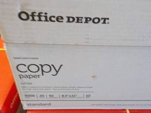 lot 82 image: Office Depot 5000 8.5 x 11 White C...