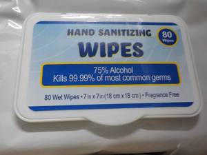 lot 94 image: Case of 30 Packs -80 Hand Sanitizin...