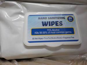 lot 95 image: Case of 30 Packs -80 Hand Sanitizin...