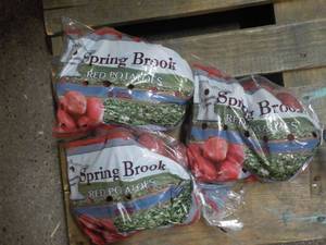 lot 145 image: 3 - 3 pound Bags of Spring Brook Re...