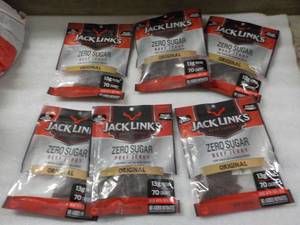 lot 175 image: Jack Links Zero Sugar Beef Jerky...