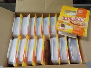 lot 203 image: 16 Extra Cheesy Pizza Lunchables...