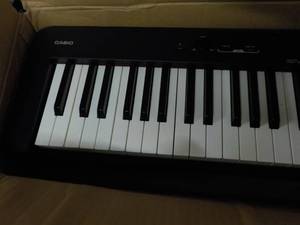 lot 100 image: Casio with Piano Stand and Bench...
