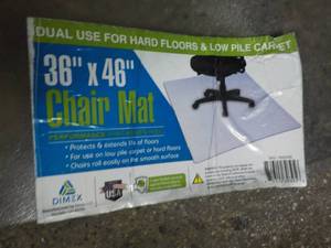 lot 102 image: 36 x 46 Chair Mat...