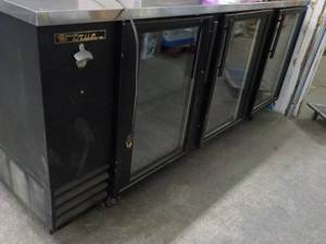 lot 233 image: True 3 Door Fridge with Stainless S...