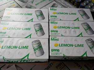 lot 234 image: 6 - 10 packs Sprite Lemon Lime Mini...