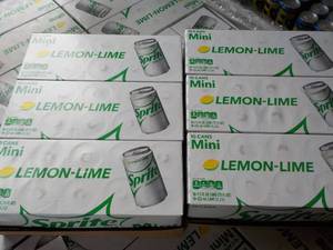 lot 235 image: 6 - 10 packs Sprite Lemon Lime Mini...