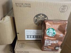 lot 245 image: 6 - 12 oz Bags Starbucks Breakfast ...