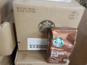 lot 247 image: 6 - 12 oz Bags Starbucks Breakfast ...