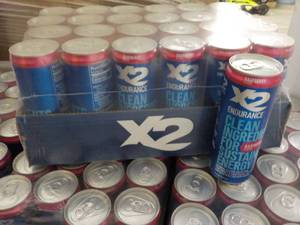 lot 257 image: 24 pack X2 Endurance Drink...