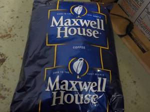 lot 258 image: 4 lb. Bag Maxwell House Whole Coffe...