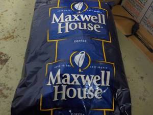 lot 259 image: 4 lb. Bag Maxwell House Whole Coffe...