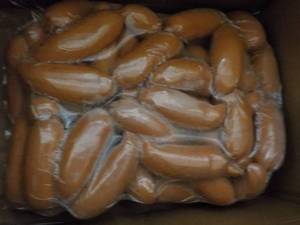 lot 269 image: 11 lb. Frozen Bag Knockwurst ...