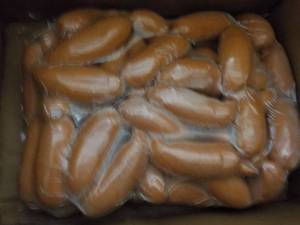 lot 270 image: 11 lb. Frozen Bag Knockwurst ...