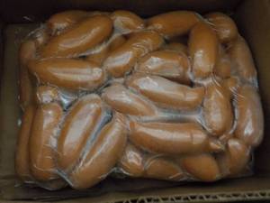 lot 271 image: 11 lb. Frozen Bag Knockwurst ...