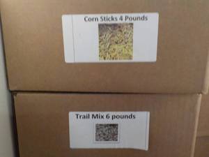 lot 299 image: 6 lb. Box Trail Mix and 4 lb. Box C...