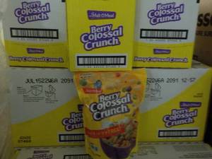 lot 329 image: 5 Boxes Malt O Meal Berry Colossal ...