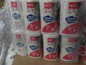 lot 348 image: 48 Rolls White Cloud Ultra 3 Ply To...