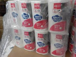 lot 350 image: 48 Rolls White Cloud Ultra 3 Ply To...
