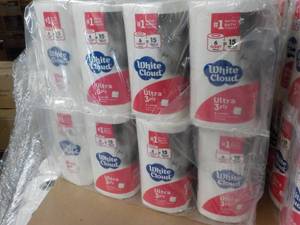 lot 352 image: 48 Rolls White Cloud Ultra 3 Ply To...