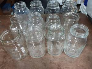 lot 33 image: 12-Quart Size Canning Jars