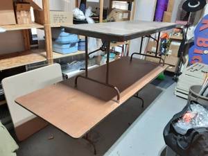 lot 47 image: 2-Folding Banquet Tables 30x72 & 36x96