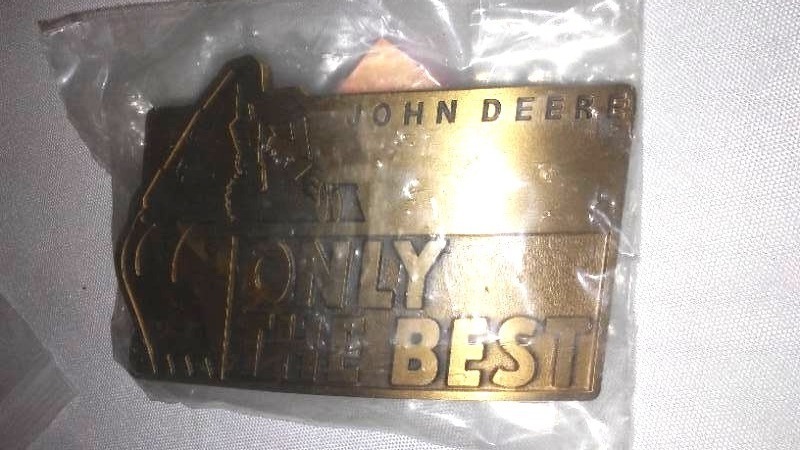 lot 5 image: John Deere Belt Buckle  Only The Best 1991