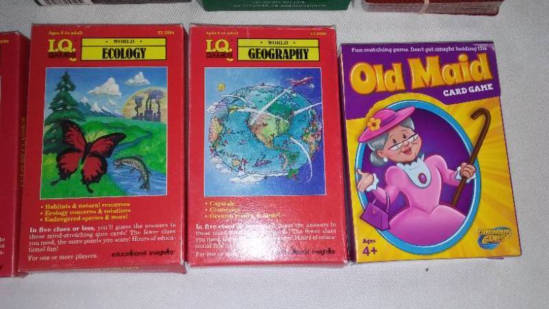 lot 10 image: Puzzles, Card Game, I. Q. Cards and More