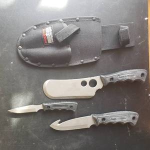 Smith & Wesson Bulls Eye 3-Piece Knife Set With Sheath