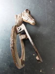 Cast Iron HorseheadHorseshoe Door Knocker
