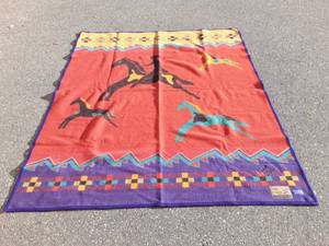 Beaver State Pendleton Wool Blanket 80x66