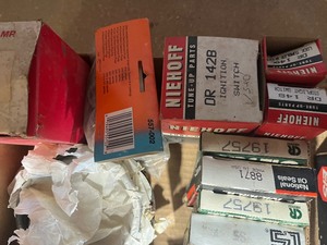 Flat of new car parts