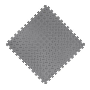 lot 14 image: (3) Husky 18.4 in. x 18.4 in. Gray PVC Garage Flooring Tile (6-Pack)