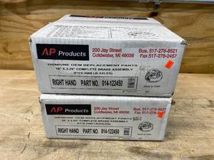 lot 104 image: U.S. GEAR Lot of 2-  014-122450 10 X 2-1 4 Right Boxed Brake Assemblies