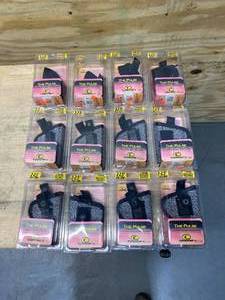 lot 39 image: CROSSFIRE Lot of 12- Elite Pulse Low Profile Womens Holsters, Inside or Outside Waist Band, Ambidextrous