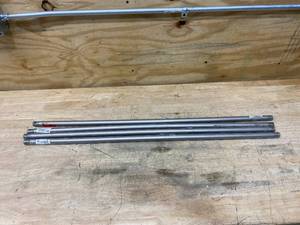 lot 144 image: CONCORD Lot of 4- DR-36-SN 34 x 36 Down Rods - Satin Nickel