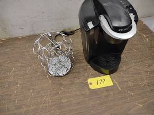 Keurig Coffee Maker & Rack, Appears...