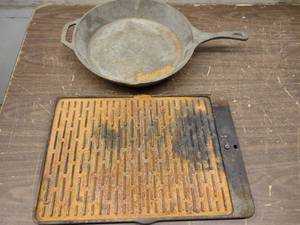 (2) Cast Iron Pans...