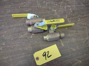 (3) Apollo 34 Ball Valves...