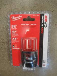 Milwaukee M12 12-Volt Lithium-Ion 2.0 Ah Compact Battery Pack Model# 48-11-2420, Works - SOLD AS IS