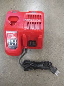 Milwaukee M12 and M18 12-Volt18-Volt Lithium-Ion Multi-Voltage Rapid Battery Charger Model# 48-59-1808, Works - SOLD AS IS