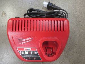 Milwaukee M12 12-Volt Lithium-Ion Battery Charger Model# 48-59-2401, Works - SOLD AS IS