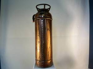 lot 53 image: antique copper fire extinguisher